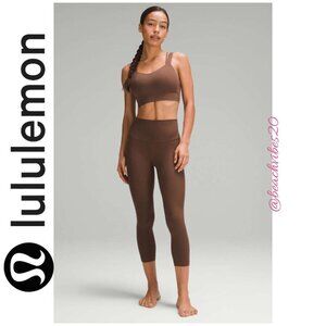 LULULEMON ATHLETICA Align Ribbed High-Rise Crop 23" Java 10 EUC LL-203